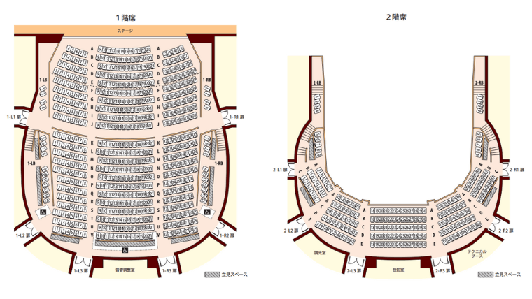 東京芸術劇場プレイハウス座席表です
