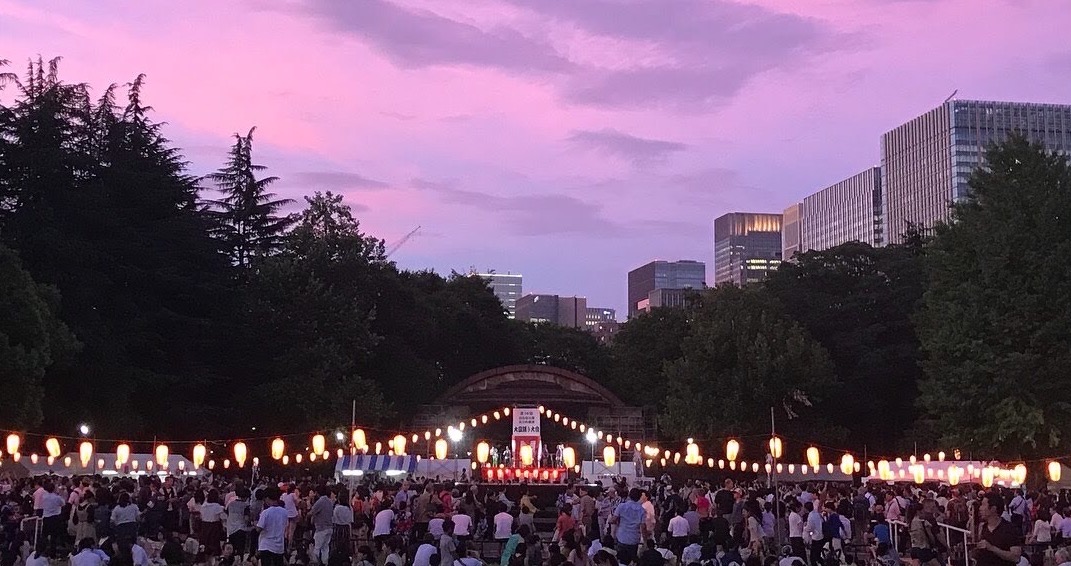 日比谷公園盆踊り大会の様子